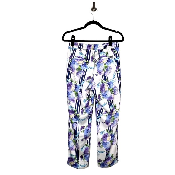 NEW J. Crew Women’s Drapey Pull-on Pants White/Blue 2 - Picture 7 of 11